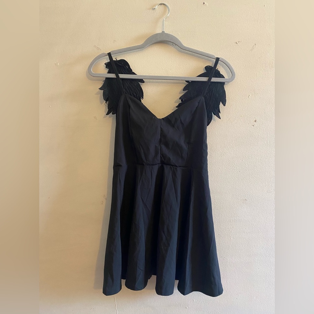 Black Angel Wing Dress